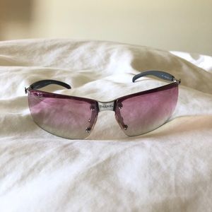 Vintage Chanel 90s style sunglasses w/ pink lenses